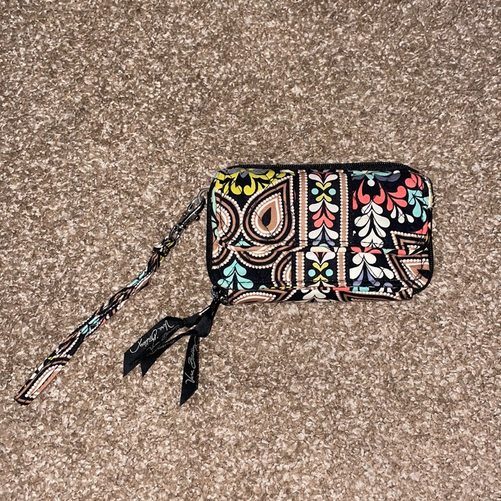 Vera Bradley sierra wristlet/ crossbody wallet and phone case.